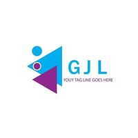 gjl letter logo creatief ontwerp met vectorafbeelding vector