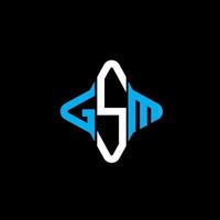 gsm letter logo creatief ontwerp met vectorafbeelding vector