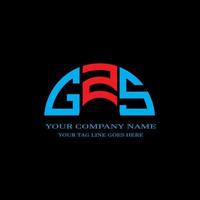 gzs letter logo creatief ontwerp met vectorafbeelding vector