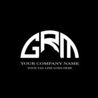 grm letter logo creatief ontwerp met vectorafbeelding vector