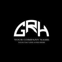 grg letter logo creatief ontwerp met vectorafbeelding vector