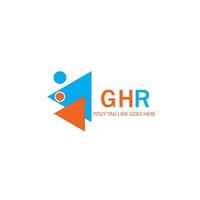 ghr letter logo creatief ontwerp met vectorafbeelding vector