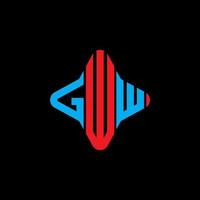 gww letter logo creatief ontwerp met vectorafbeelding vector