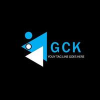 gck letter logo creatief ontwerp met vectorafbeelding vector