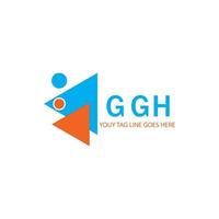 ggh letter logo creatief ontwerp met vectorafbeelding vector