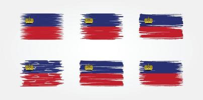 Liechtenstein vlag collectie. nationale vlag vector