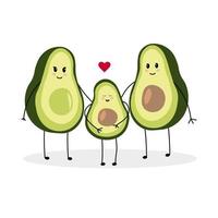 vector avocado familie