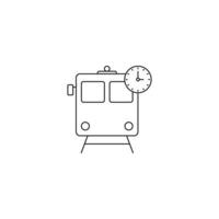 reizen trein vervoer pictogram vector