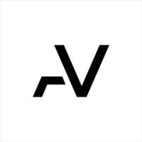 a, v letter logo vector monogram