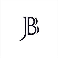 brief jb ontwerp logo vector