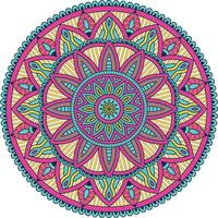 kleurrijk mandala-patroonontwerp als achtergrond vector