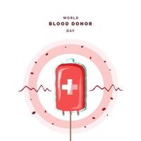 wereld bloeddonor dag illustratie vector