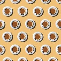 patroon illustratie koffie voor ontwerp thema koffie vector
