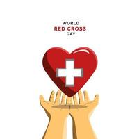 wereld rode kruis dag vector