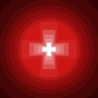 wereld Rode Kruisdag, Rode Kruisembleem of medische achtergrondillustratie vector