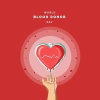 wereld bloeddonor dag illustratie vector