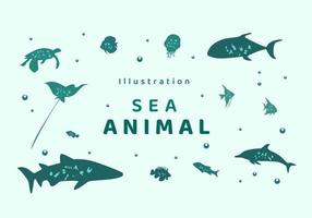illustratie zee dier illustraties vector