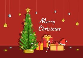 merry christmas concept vectorillustratie vector