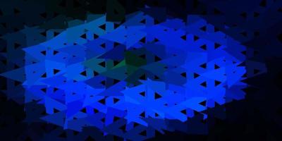 donkerblauw, groen vector driehoek mozaïek behang.