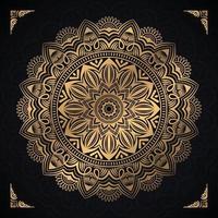 decoratieve luxe mandala-achtergrond met premium vector