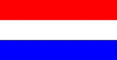 kleur geïsoleerde vectorillustratie van de vlag van nederland vector