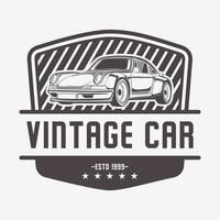 vintage oldtimer logo embleem badge. vector