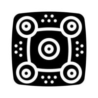 plafond panoramische camera glyph pictogram vectorillustratie vector