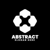 abstract logo, silhouetstijl vector