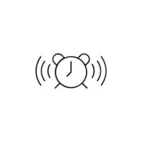 alarm, timer dunne lijn pictogram vector illustratie logo sjabloon. geschikt voor vele doeleinden.
