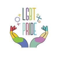 gay pride-achtergrond. lhbt dag. vectorillustratie met kleurrijke realistische stijl. stickers, flyers, logo-ontwerpen. vector