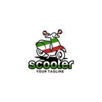 scooter logo ontwerp vector sjabloon