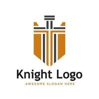 krijger ridder logo voorraad vector sjabloon