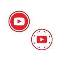 YouTube-pictogramset vector