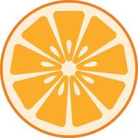 sinaasappelschijfje pictogram platte vector