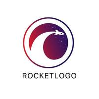 raket logo vector pictogrammalplaatje. vector illustratie