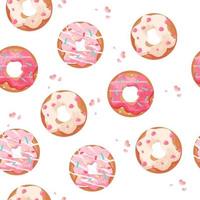 donut illustratie naadloos patroonontwerp vector