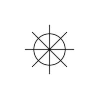 roer, nautische, schip, boot dunne lijn pictogram vector illustratie logo sjabloon. geschikt voor vele doeleinden.