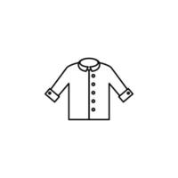 shirt, mode, polo, kleding dunne lijn vector illustratie logo pictogrammalplaatje. geschikt voor vele doeleinden.