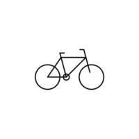 fiets, fiets dunne lijn pictogram vector illustratie logo sjabloon. geschikt voor vele doeleinden.