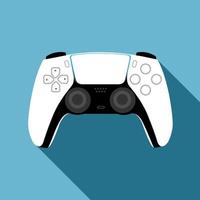 volgende generatie gamecontroller met blauwe achtergrond vector