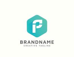 modern letter p-logo-ontwerp vector