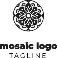 mozaïek logo concept vector
