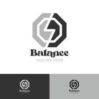 balans logo ontwerpconcept vector