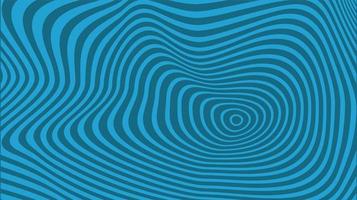 minimaal abstract blauw, golvend lijnpatroon, optische kunst vector
