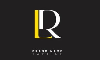 LR alfabet letters initialen monogram logo rl, l en r vector