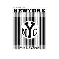 ny new york, modern van typografie en belettering grafisch ontwerp in vector illustration.tshirt, kleding, kleding en ander gebruik