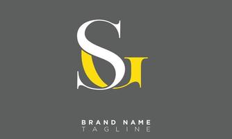 sg alfabet letters initialen monogram logo gs, s en g vector