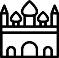 badshahi moskee vectorillustratie op een background.premium kwaliteit symbolen.vector pictogrammen voor concept en grafisch ontwerp. vector