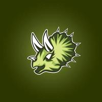 dinosaurussen karakter logo pictogram vector