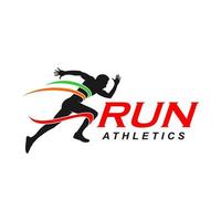 running man-logo vector